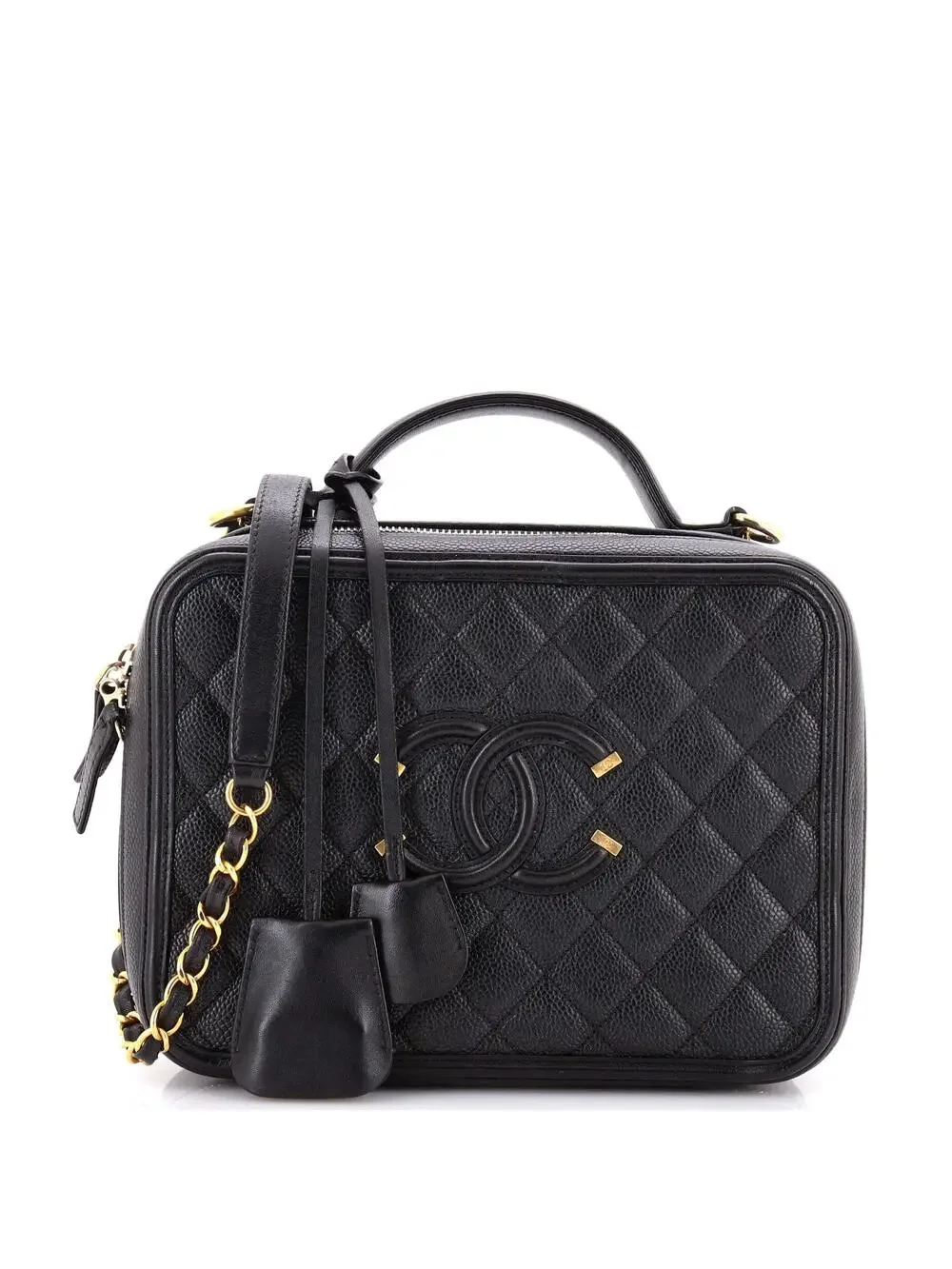 Chanel Filigree Vanity Case Quilted #237503C47B
